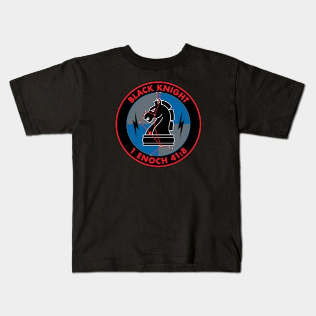 Black Knight Patch 1 Kids T-Shirt by Ekliptik